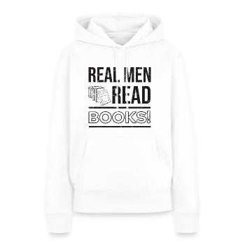 Buch - Frauen Premium Bio Hoodie - Weiß - Vorne - Julia (174cm)