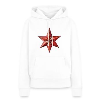 Weihnachtsstern - Frauen Premium Bio Hoodie - Weiß - Vorne - Julia (174cm)
