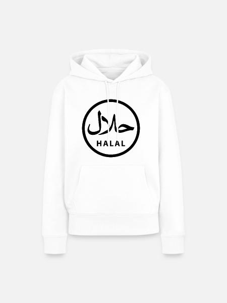 Halal حلال - Frauen Premium Bio Hoodie - Weiß