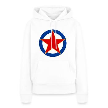 SFRJ - Sweat à capuche Premium bio Femme - blanc - Devant - Julia (174cm)