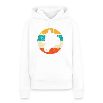 Motorradfahrer Motorradfahren - Frauen Premium Bio Hoodie - Weiß - Vorne - Julia (174cm)