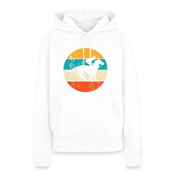 Pferderennen Pferderennsport Rennpferd Rennbahn - Frauen Premium Bio Hoodie - Weiß - Vorne - Julia (174cm)