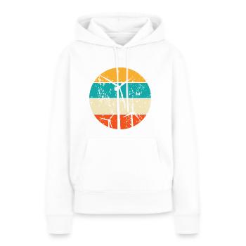 Erneuerbare Energien Windenergie Windkraft - Frauen Premium Bio Hoodie - Weiß - Vorne - Julia (174cm)