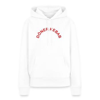 Döner Kebab Schriftzug - Frauen Premium Bio Hoodie - Weiß - Vorne - Julia (174cm)