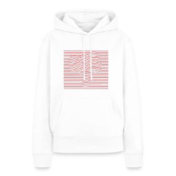 Thumbs Down - Frauen Premium Bio Hoodie - Weiß - Vorne - Julia (174cm)
