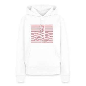 Thumbs Up - Frauen Premium Bio Hoodie - Weiß - Vorne - Julia (174cm)