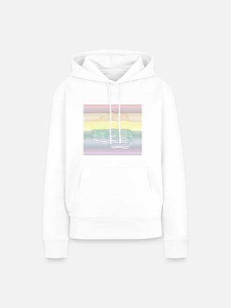 Fist Bump LGBTQ - Frauen Premium Bio Hoodie - Weiß