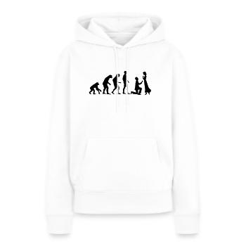 EVOLUTION HEIRATSANTRAG! - Frauen Premium Bio Hoodie - Weiß - Vorne - Julia (174cm)