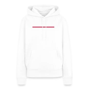 Linie - Frauen Premium Bio Hoodie - Weiß - Vorne - Julia (174cm)