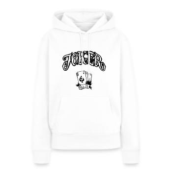 Jokers All in Cadeaux - Sweat à capuche Premium bio Femme - blanc - Devant - Julia (174cm)