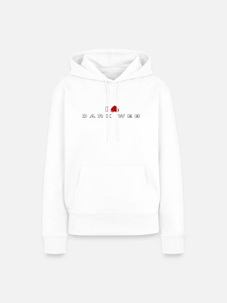Ich hasse Dark Web - Frauen Premium Bio Hoodie - Weiß