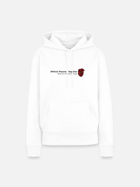 Marokko Fanshirt “Leidenschaft & Herz” - Frauen Premium Bio Hoodie - Weiß