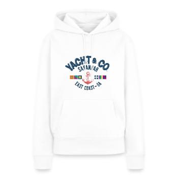 Yacht Co Savannah Ostküste GA blc - Frauen Premium Bio Hoodie - Weiß - Vorne - Julia (174cm)