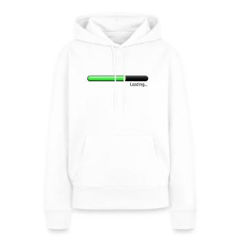 Ladebalken grün - Frauen Premium Bio Hoodie - Weiß - Vorne - Julia (174cm)