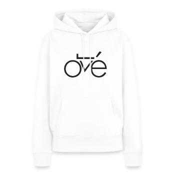 Vélo amour roue vélo cadeau infini - Sweat à capuche Premium bio Femme - blanc - Devant - Julia (174cm)