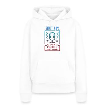 Musik - Frauen Premium Bio Hoodie - Weiß - Vorne - Julia (174cm)