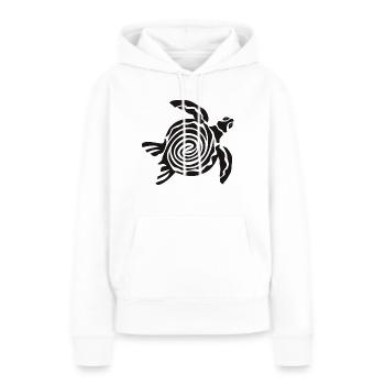 Schildkroete - Frauen Premium Bio Hoodie - Weiß - Vorne - Julia (174cm)