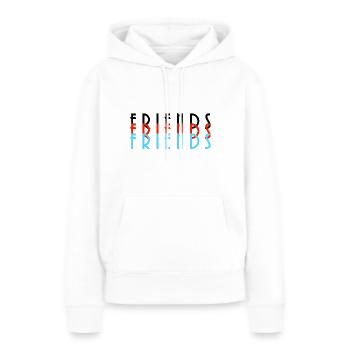 copains - Sweat à capuche Premium bio Femme - blanc - Devant - Julia (174cm)