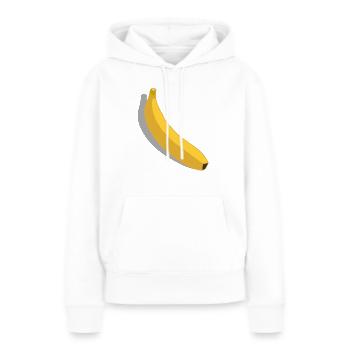 banane - Frauen Premium Bio Hoodie - Weiß - Vorne - Julia (174cm)