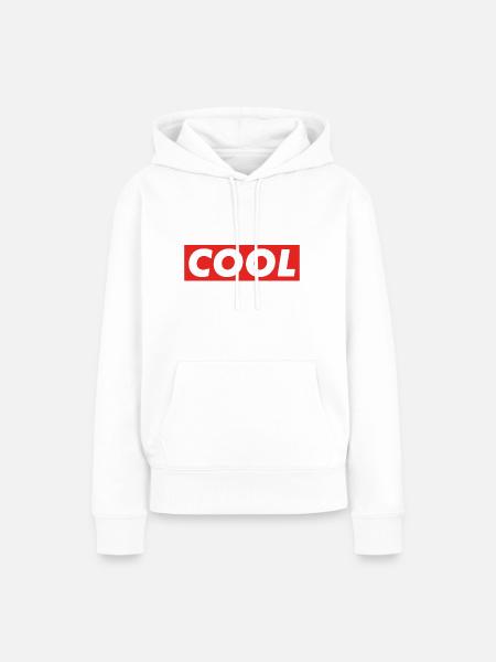 Cool - Boxlogo (Cool Bogo) - Frauen Premium Bio Hoodie - Weiß