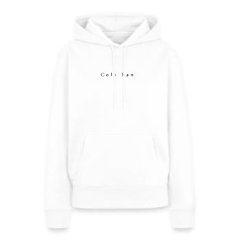 Cola fan - Sweat à capuche Premium bio Femme - blanc - Devant - Julia (174cm)