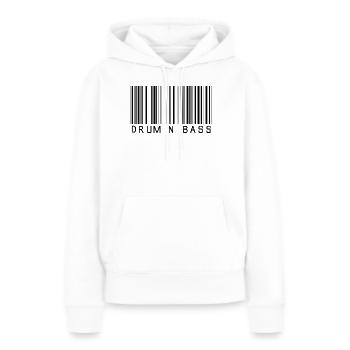 Drum and Bass shirt - Sweat à capuche Premium bio Femme - blanc - Devant - Julia (174cm)