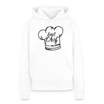Best Chef Kochen Kueche Koch Chefkoch Geschenk - Frauen Premium Bio Hoodie - Weiß - Vorne - Julia (174cm)