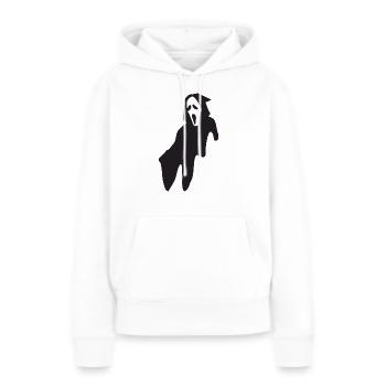 cri - Sweat à capuche Premium bio Femme - blanc - Devant - Julia (174cm)