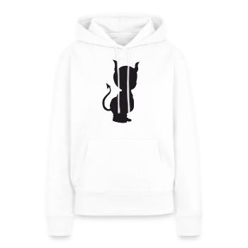 Baby Teufel - Frauen Premium Bio Hoodie - Weiß - Vorne - Julia (174cm)