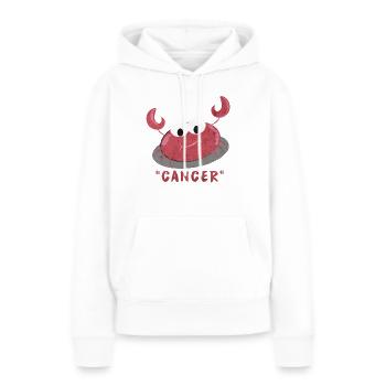 Sternzeichen Krebs - Frauen Premium Bio Hoodie - Weiß - Vorne - Julia (174cm)