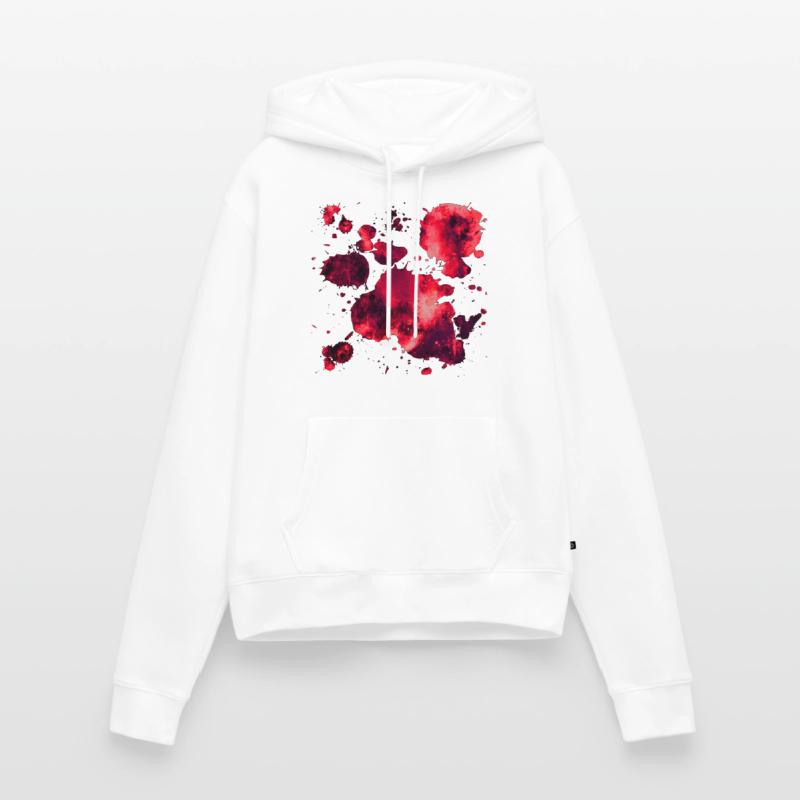 gxp psychedelic color gradient pattern WF red Women’s Premium Organic Hoodie