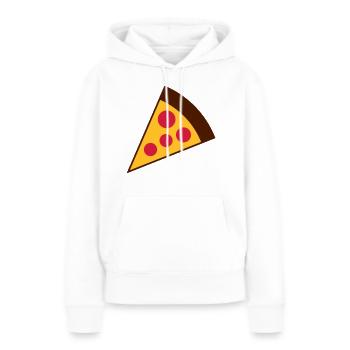 1 stueck abschneiden lecker salami pizza hunger fa - Frauen Premium Bio Hoodie - Weiß - Vorne - Julia (174cm)
