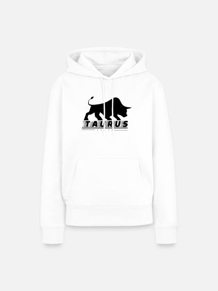 Taurus Stier Bulle - Frauen Premium Bio Hoodie - Weiß