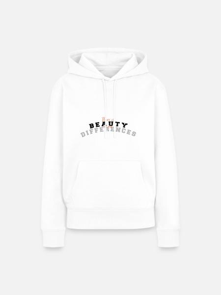 Schönheit - Frauen Premium Bio Hoodie - Weiß