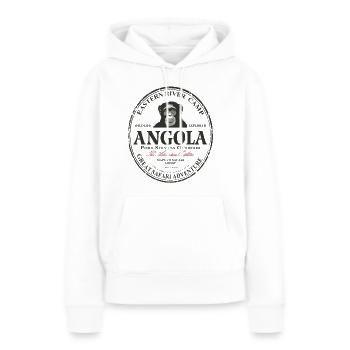 Angola - Schimpanse - Frauen Premium Bio Hoodie - Weiß - Vorne - Julia (174cm)