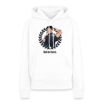Rieser Grantler // Illustration - Frauen Premium Bio Hoodie - Weiß - Vorne - Julia (174cm)