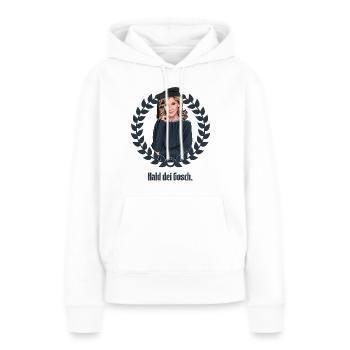 Rieser Grantler // Illustration - Frauen Premium Bio Hoodie - Weiß - Vorne - Julia (174cm)