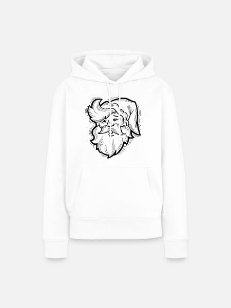 Weihnachtsmann - Frauen Premium Bio Hoodie - Weiß