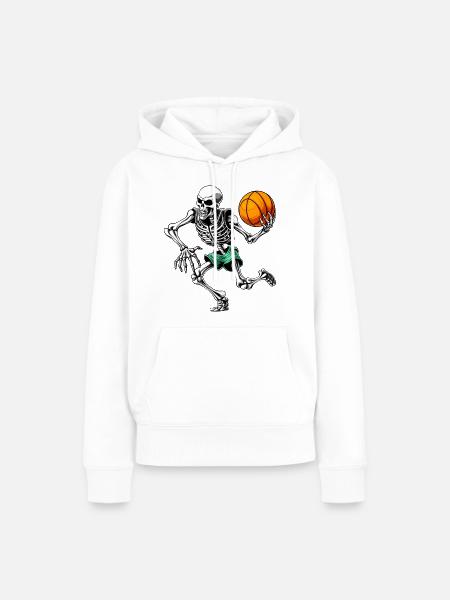 Hooper Skelett - Frauen Premium Bio Hoodie - Weiß