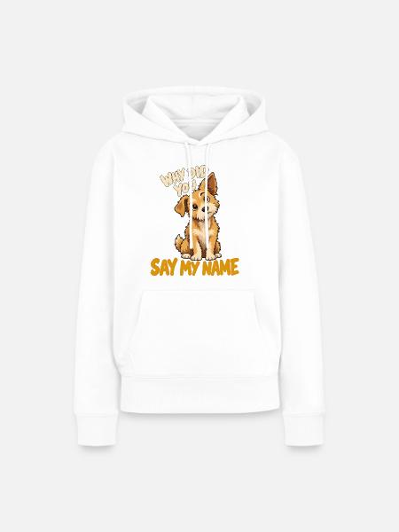 Warum sagst du meinen Namen - Frauen Premium Bio Hoodie - Weiß