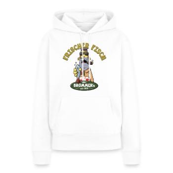 Frischer Fisch - Frauen Premium Bio Hoodie - Weiß - Vorne - Julia (174cm)