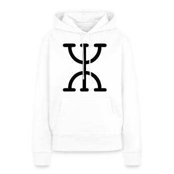 Amazigh für Berber - Frauen Premium Bio Hoodie - Weiß - Vorne - Julia (174cm)