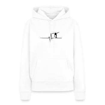Skater - Women’s Premium Organic Hoodie - white - Front - Julia (174cm)