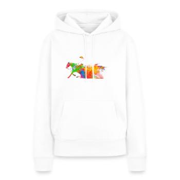riding western riding - Women’s Premium Organic Hoodie - white - Front - Julia (174cm)