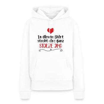 Stolze Oma von Enkel Enkelin Stolz Omi Großmutter - Frauen Premium Bio Hoodie - Weiß - Vorne - Julia (174cm)
