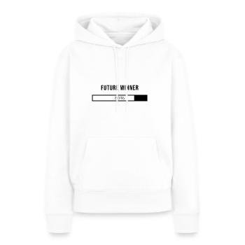Zukünftiger Gewinner - Frauen Premium Bio Hoodie - Weiß - Vorne - Julia (174cm)