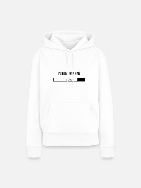 Zukünftiger Gewinner - Frauen Premium Bio Hoodie - Weiß