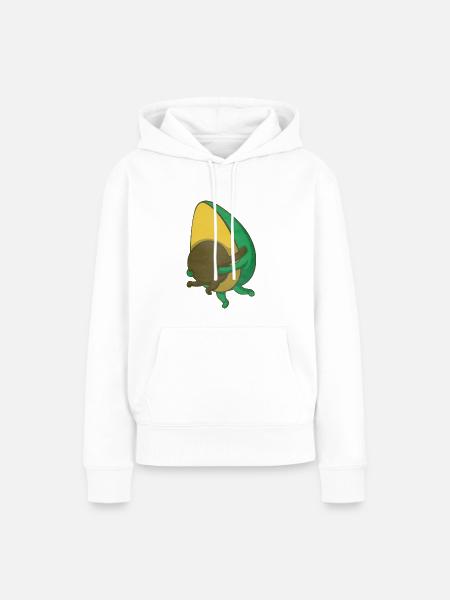 Avocado - Frauen Premium Bio Hoodie - Weiß
