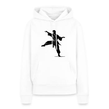Karate Kampfsport Karatekämpfer Wettkampf - Frauen Premium Bio Hoodie - Weiß - Vorne - Julia (174cm)