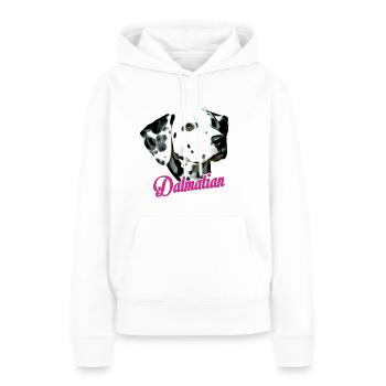 Dalmatiner - Frauen Premium Bio Hoodie - Weiß - Vorne - Julia (174cm)